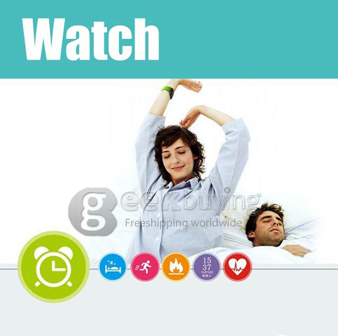 MU1 Sports Smart LCD Bracelet Watch Sleeping Moniton Health Wristband for Men Women - Green