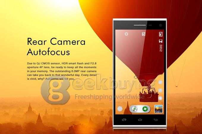Leagoo Lead 5 MTK6582 Quad core 1.3GHz 5.0Inch Smartphone Android 4.4 1GB+8GB 8.0MP+3.2MP OGS IPS FWVGA 3G GPS - Black