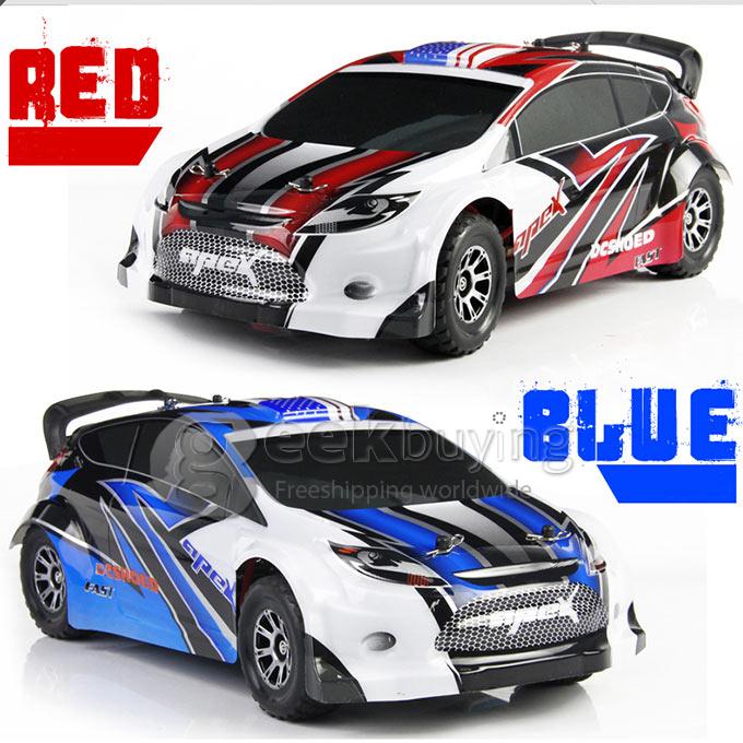 Wltoys A949 1:18 Scale 4WD High Speed Electric Rally Car Stunt Off-road RC Car with 2.4Ghz Transmitter - Blue
