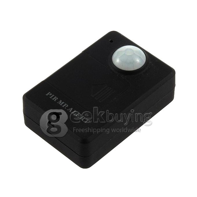 A9 Black Wireless PIR Sensor Motion Detector GSM Alarm System Anti-theft (EU Plug)