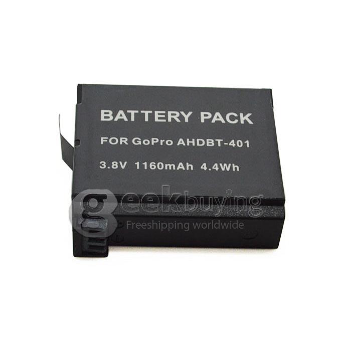 AHDBT-401 1160mAh Rechargeable Li-ion Battery for Gopro Hero 4 - Black