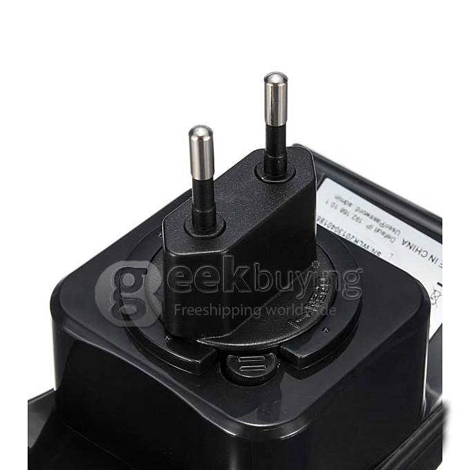 300M Wireless-N 2.4G WiFi 802.11N Repeater Router Range Expander Extender Router EU Plug - Black