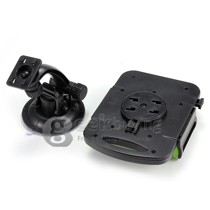 New Car Bracket Suction Mount Holder Backrest Windshield Mountain for iPad Air Mini Sumsang Tablet PC - Black+Green