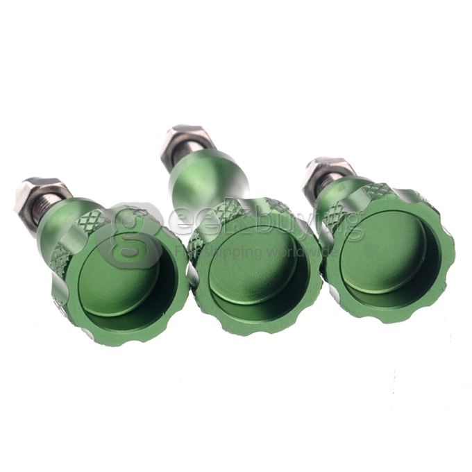 High Quality & Precision CNC Machining Thumb Knob Aluminum Alloy Bolt Nut Screw Kit For Gopro Hero 4 / 3 / 2 / 1 KEECOO SJCAM (Green)
