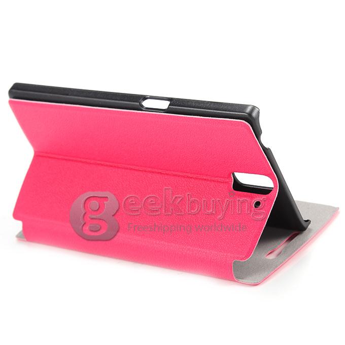 Brand New Protective Cover Flip Stand Leather Case for OnePlus A0001 - Pink