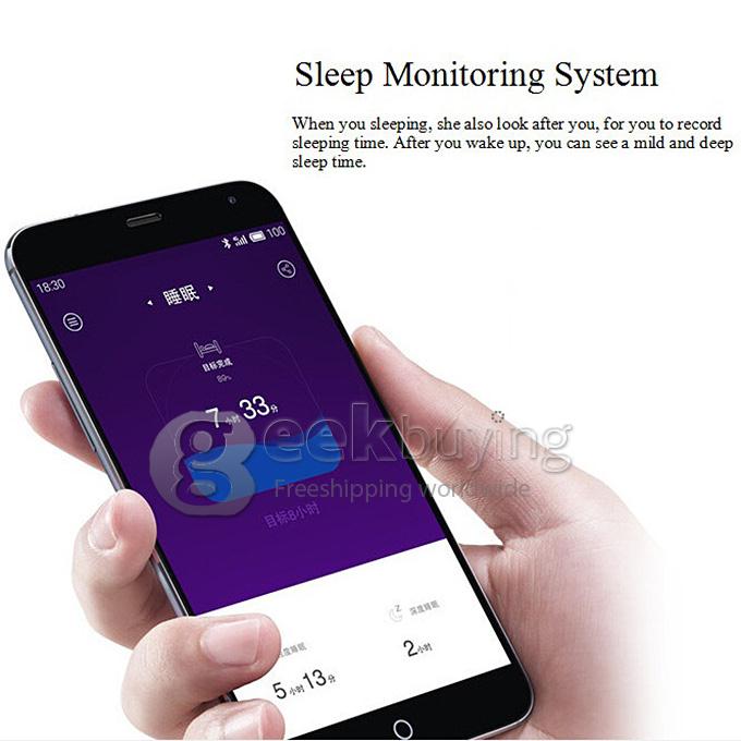 Waterproof inWatch Pi Bluetooth V4.0 Smart Watch Sapphire Glass Screen Support Calorie & Sports & Sleep Tracking - Black