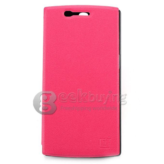 Brand New Protective Cover Flip Stand Leather Case for OnePlus A0001 - Pink