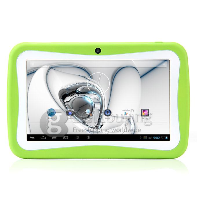 Kids Pad R70BC RK2926 7 Inch Tablet PC Android 4.2 OS 4GB ROM Capacitive Touch Screen Dual Cameras - Green
