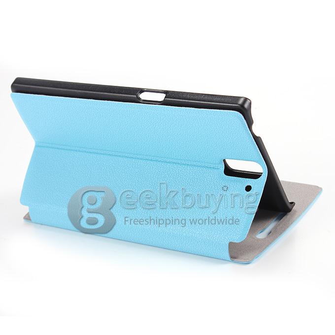 Brand New Protective Cover Flip Stand Leather Case for OnePlus A0001 - Blue