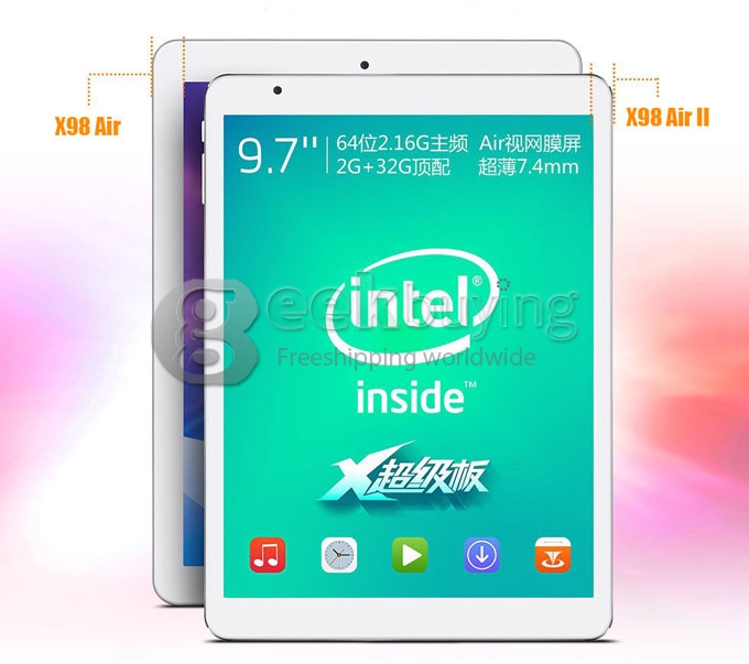 [HK Stock] Teclast X98 Air II Intel Bay Trail-T Z3736F Quad Core 2.16 GHz 9.7 Inch Tablet PC Android 4.4 2048*1536 IPS 2GB/32GB