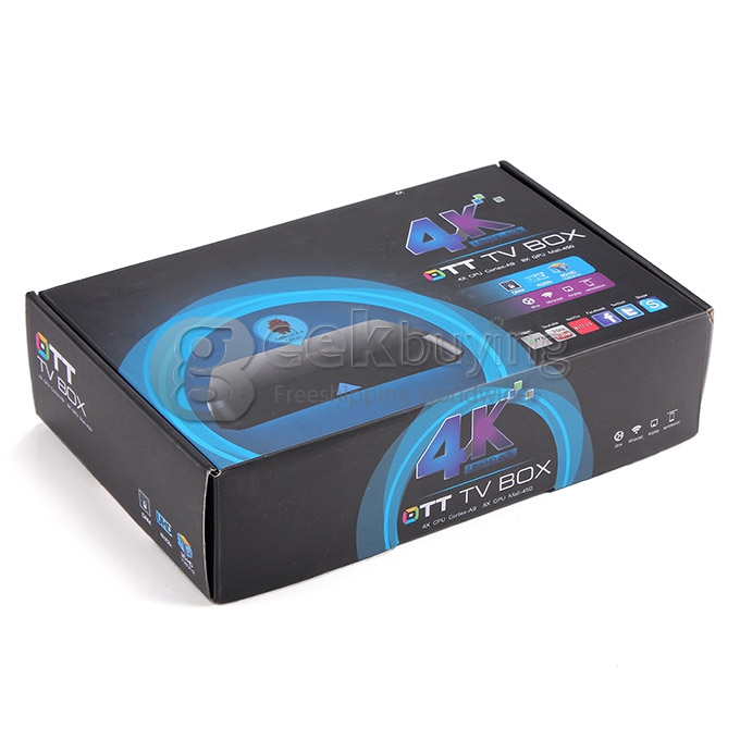 [Spain Stock] M8 Amlogic S802 Quad Core Cortex-A9 2.0Ghz Android 4.4 TV BOX 4K HDMI HDD Player Octa Core GPU 2.4G/5G WIFI XBMC Bluetooth - Black