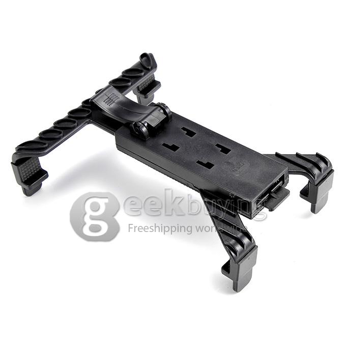 New Universal Car Seat Headrest Mount Holder For iPad 1/2/3/4 Air Tablet Galaxy - Black