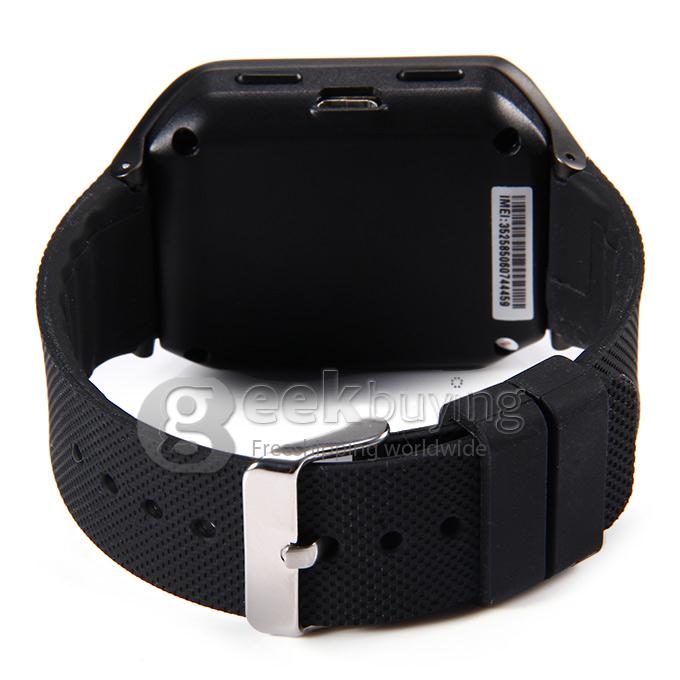 ZGPAX S8 1.54 Inch 240*240 Pixel Watch Phone MTK6572W Dual Core 1.2GHz Android 4.4 OS 512MB 4GB GPS 3G - Black