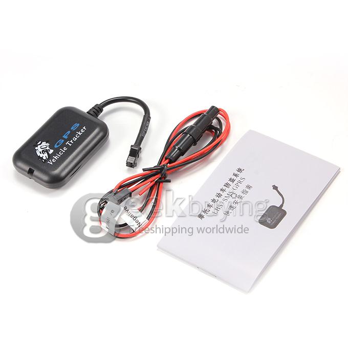 TX-5 Mini GPS Tracker Motorcycle Bike Monitor Tracker Anti-theft System LBS+SMS/GPRS - Black