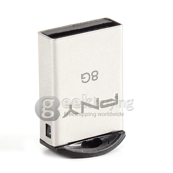 PNY MICRO M2 Mini 8GB USB 2.0 USB Drive U Disk Memory Stick Flash Drive - Silver