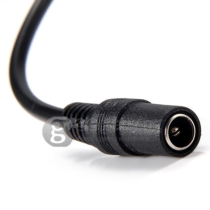 DC 1 to 4 Power Splitter Adapter Cable for Security CCTV Camera - Black