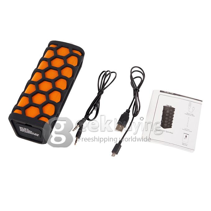 DC-932 Portable Outdoor Waterproof Shockproof Wireless Bluetooth Speaker with Mic for Mobile Phone Notebook MP3 - Black