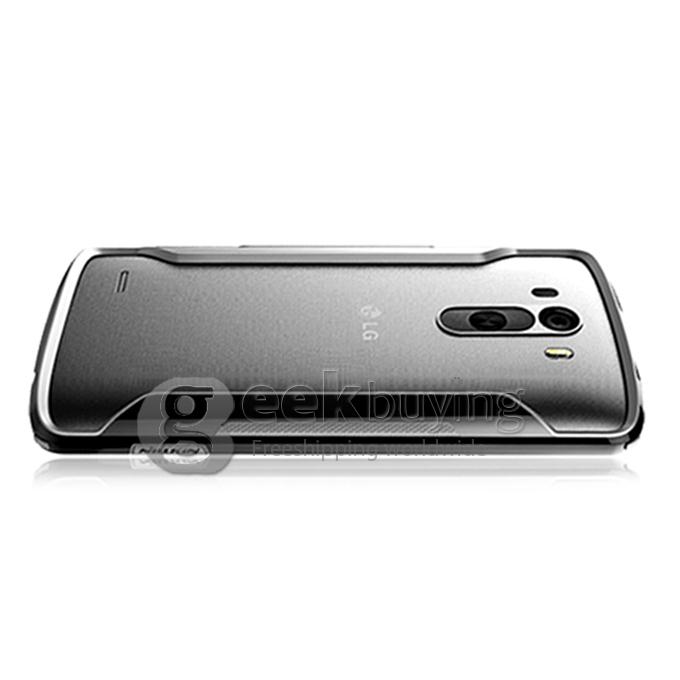 Nillkin Frame Series Protective Cover Shell Bumper PC+TPU Case for LG G3 - Black
