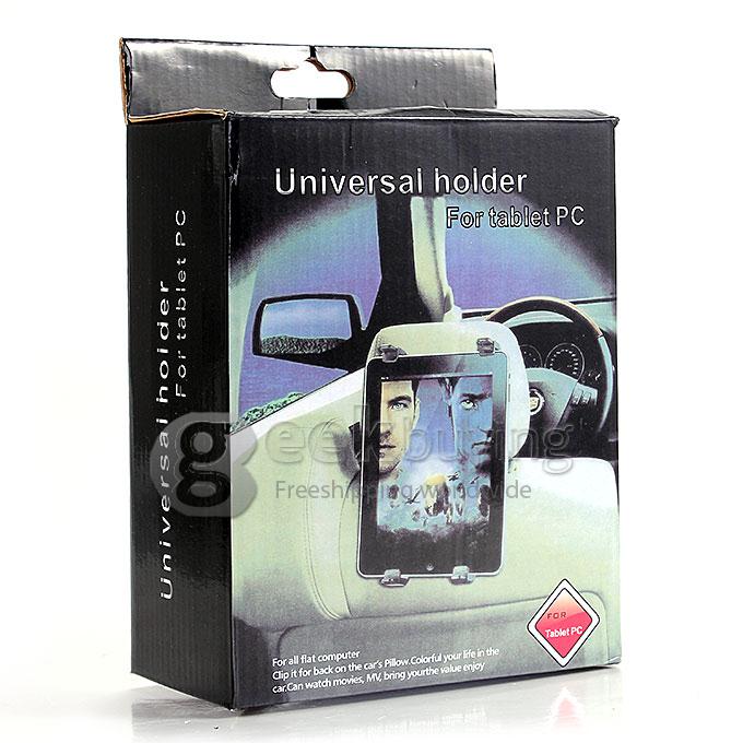 New Universal Car Seat Headrest Mount Holder For iPad 1/2/3/4 Air Tablet Galaxy - Black