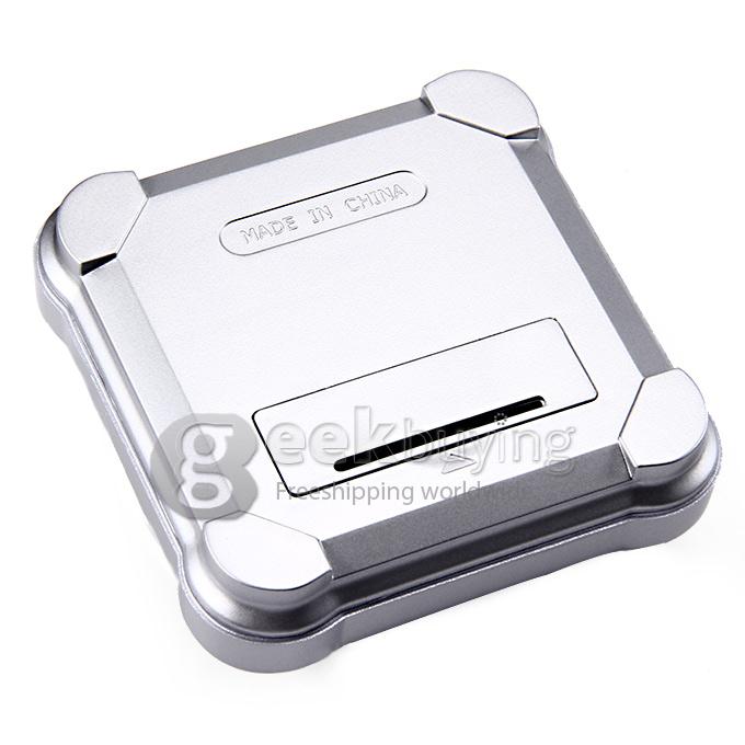 300g Load Solar Power Rotating Display Stand Turntable Rotary Plate Showcase for Jewellery Watch Mobile - Silver