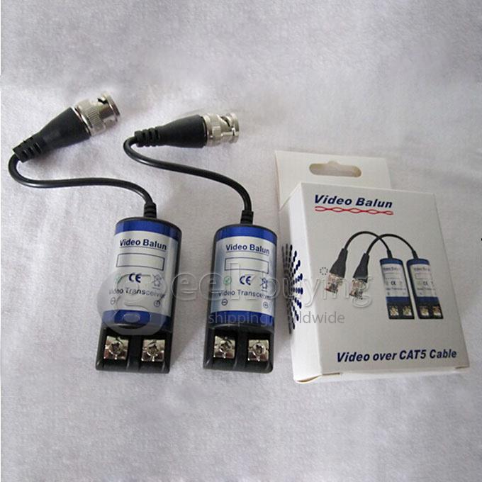 LLT-201C CCTV Passive Video Balun Twisted Pair Transceiver BNC CAT5 Video Over UTP Cable