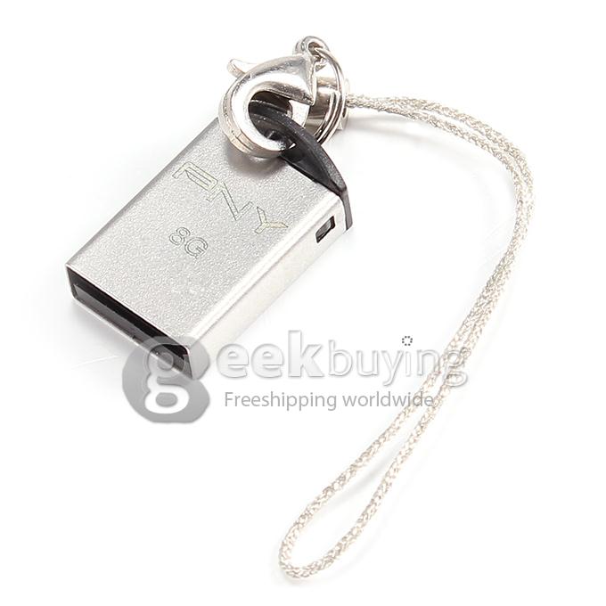 PNY MICRO M2 Mini 8GB USB 2.0 USB Drive U Disk Memory Stick Flash Drive - Silver