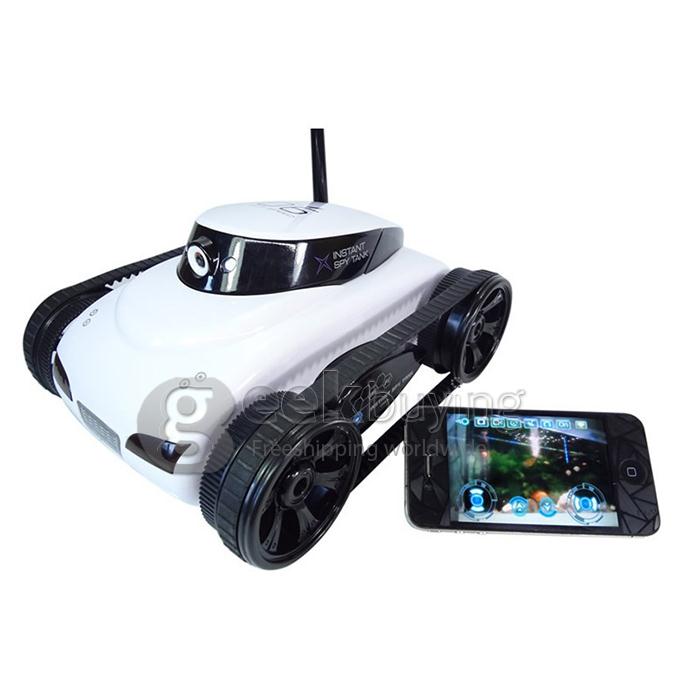 Tank-0092 640*480 HD Video Camera Wifi Tank for iOS Android / iPhone - White + Black