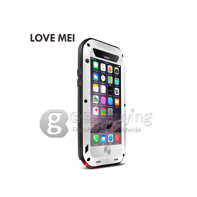 [Spain Stock]LOVE MEI Water/Dirt/Shockproof Protective Metal and Silicon Cover Case for 5.5