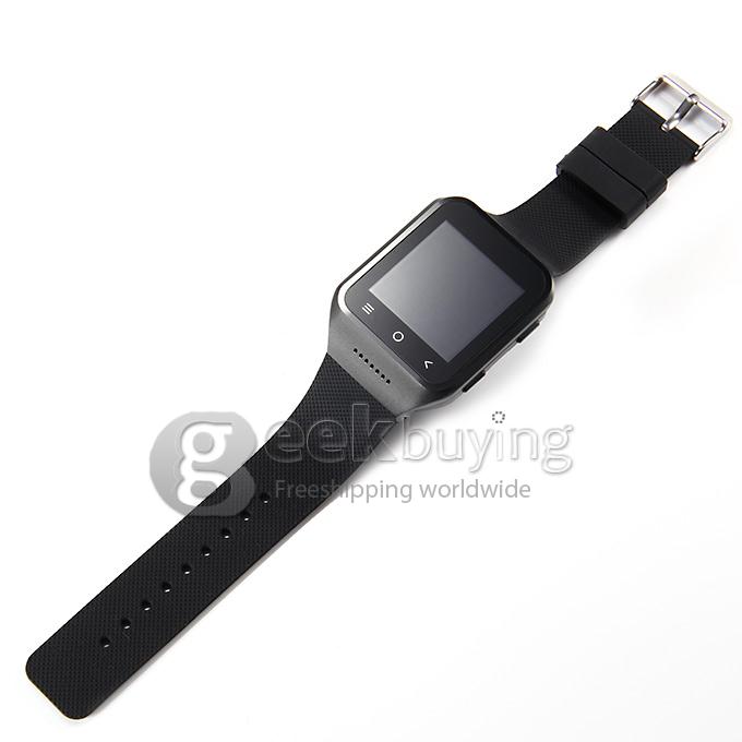ZGPAX S8 1.54 Inch 240*240 Pixel Watch Phone MTK6572W Dual Core 1.2GHz Android 4.4 OS 512MB 4GB GPS 3G - Black