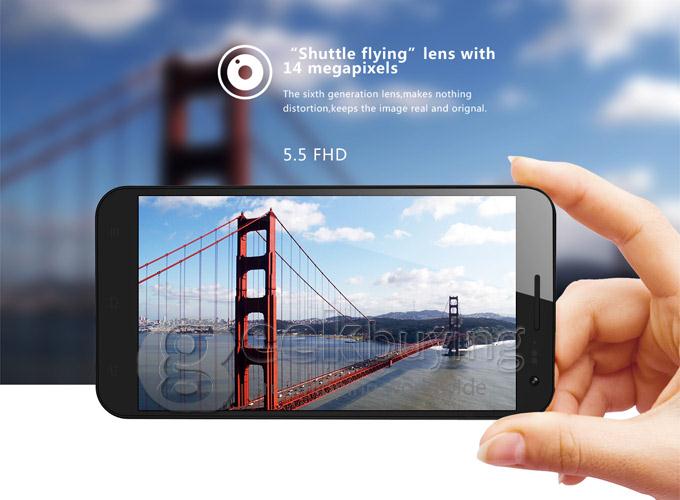 Zopo ZP999 Pro Lion Heart 4G Smartphone 3GB RAM 32GB ROM MTK6595 Octa Core 2.0GHz 5.5 inch FHD Android 4.4 14.0MP - White