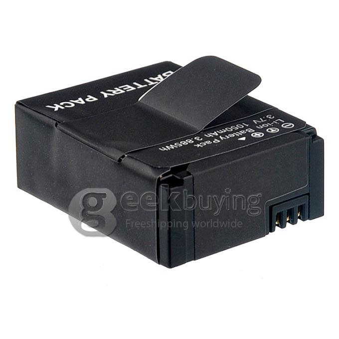 3.7V 1050mAh Liion Battery for Gopro Hero 3/3+