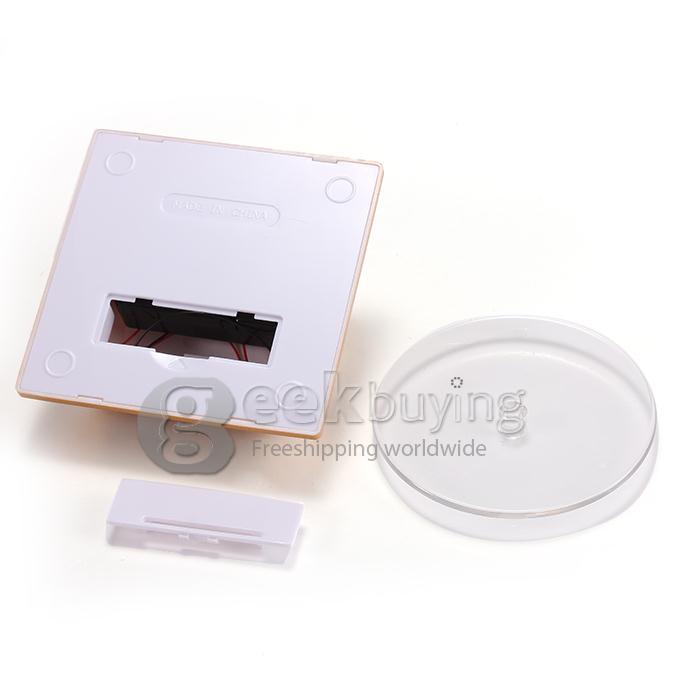 300g Solar Powered Rotation Turntable Jewelry Display Plate Desinger Rotary Jewelry Showcase Stand - Golden