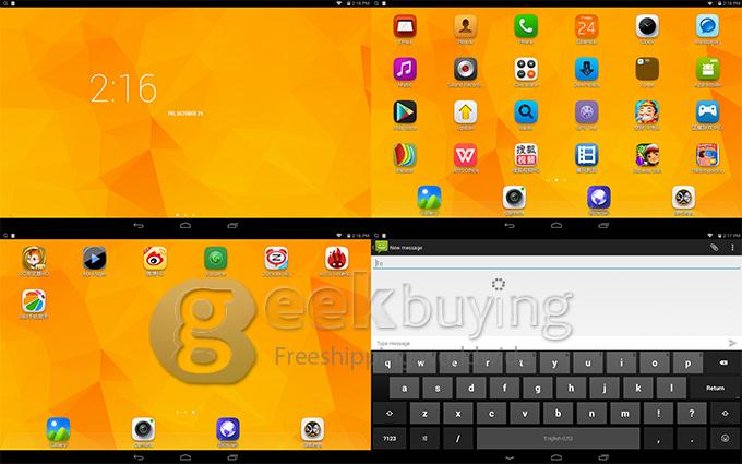 Ramos i7s 3G Intel Z3735G Quad Core 1.83GHz 7 Inch Tablet PC Android 4.4 OS 800*1280 IPS 1GB/16GB BT - Yellow