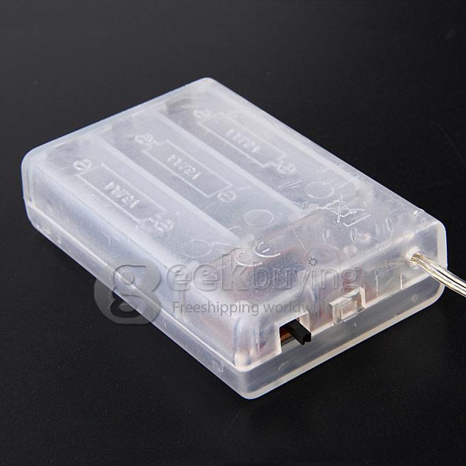 10M 80 LED Copper Wire LED String Light / LED Rope Lamp (3 x AA) - Blue