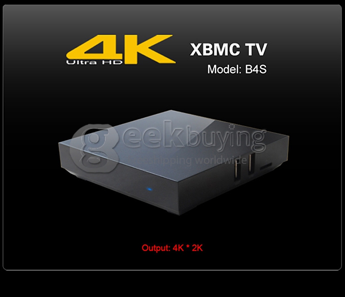Measy B4S RK3288 Quad Core 1.8GHz Android 4.4 Mini 4K TV Box HDMI 2.0 HDD Player 2G/8G H.265 2.4G/5G WIFI Bluetooth 4.0 XBMC - Black