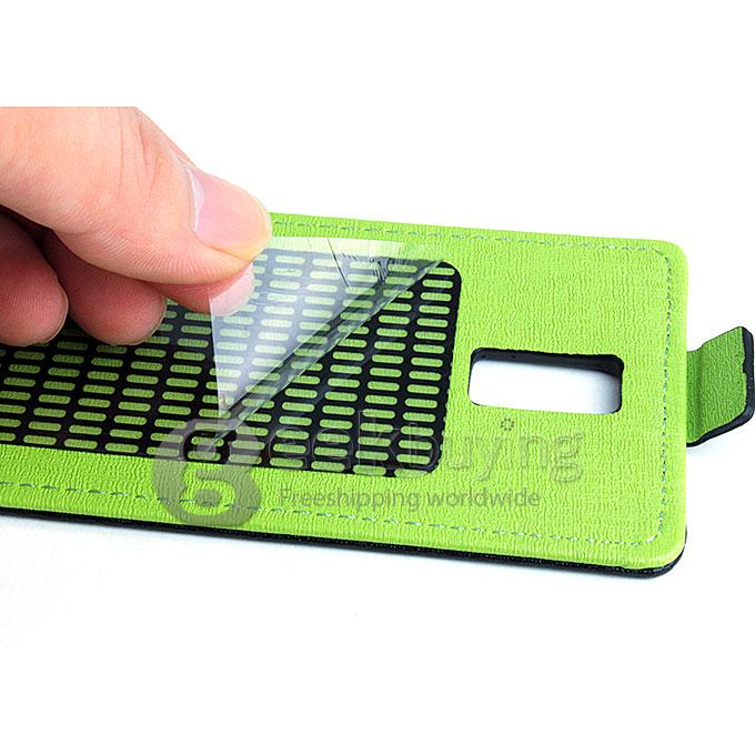 Protective PU Leather Hard Case Contrast Color Cover Shell for DOOGEE LATTE DG450  - White