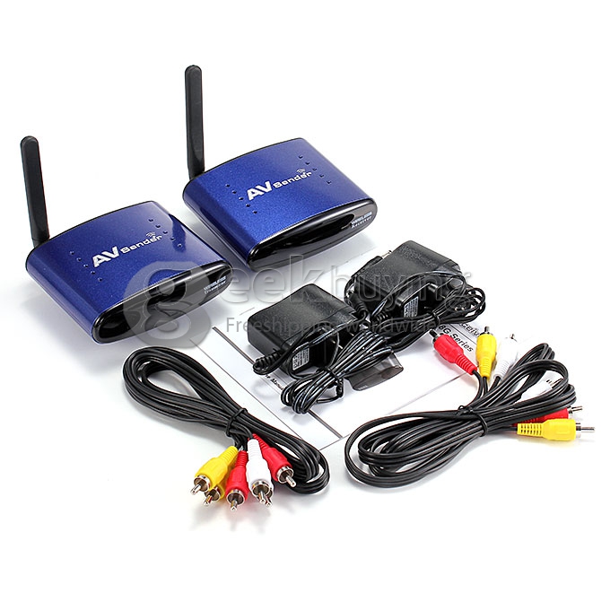 RAT-603 Fashion New 5.8GHz Wireless AV Audio Video Transmitter Receiver For DVD DVR CCD Camera IPTV TV