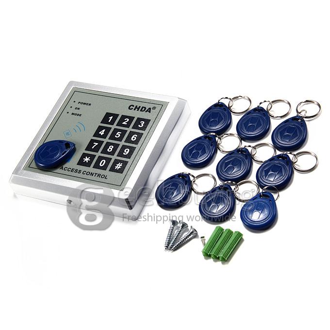 CHDA328G RFID Proximity Door Lock Access Control System + 10 Key Fobs
