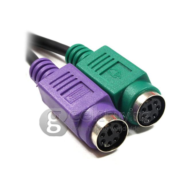 Unitek Y-155 USB Female to 2 * PS / 2 Mouse Keyboard Ports Cable Converter