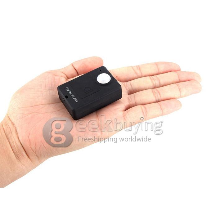 A9 Black Wireless PIR Sensor Motion Detector GSM Alarm System Anti-theft (EU Plug)