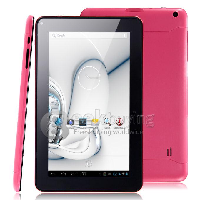 R902W RK3026 9 Inch Tablet PC Android 4.2 OS 8GB ROM Capacitive Touch Screen T-FLASH(Support 16G MAX) - Pink