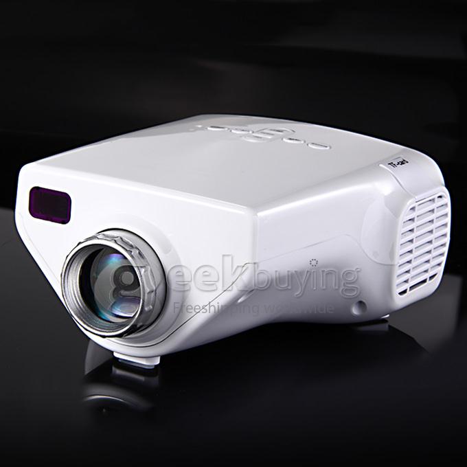 LZ-H40 16W Multimedia LCD Image System LED Projector with HDMI / USB / VGA / Micro SD / TV Port - White (480x 320)
