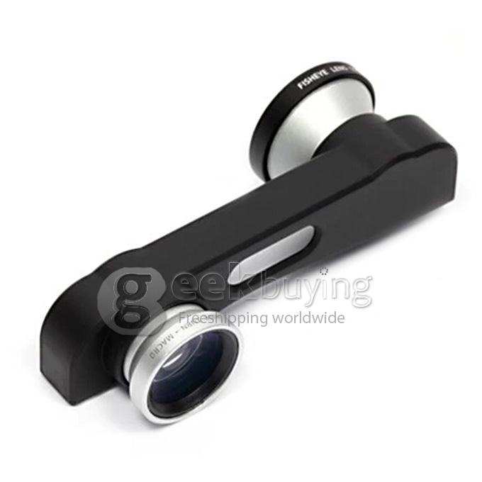 3in1 Wide Angle Lens + Macro Lens + Fish Eye Camera Lens for Apple iPhone 6 4.7