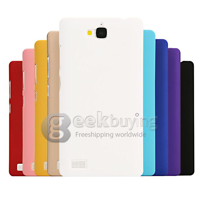 MOSKII Shield PC Back Case Protective Cover for HUAWEI Honor 3C - Yellow