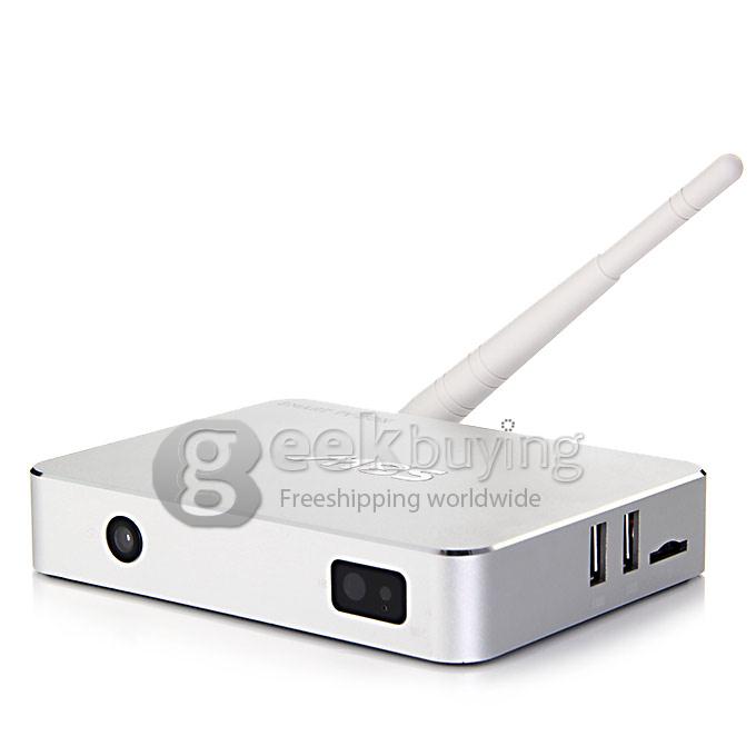 M8S RK3288 Quad Core 1.8GHz Android 4.4 Mini TV BOX HDMI HDD Player 2G/8G Dual Band 2.4G/5G WIFI Bluetooth 2.0MP Camera - Silver