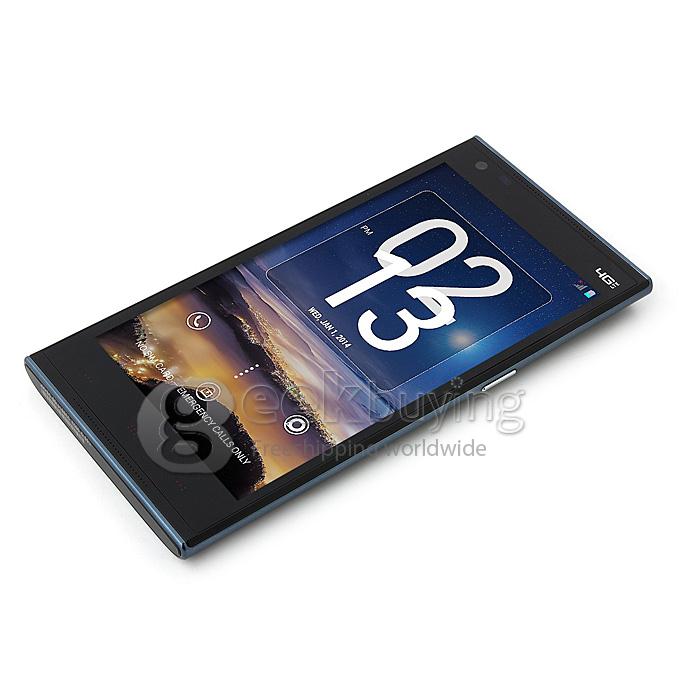 KINGZONE N3 5.0Inch IPS HD MTK6582 Quad Core 1.3GHz Smartphone Android 4.4 1GB 8GB 13.0MP 8.0MP NFC Fingerprint Identification FDD-LTE 4G - Black
