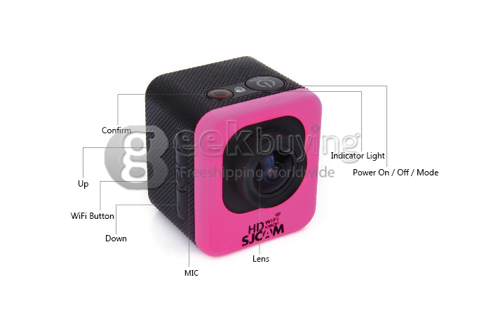 SJCAM M10 WiFi Mini Cube 12MP 1080P Novatek Sports Camera Lite Version 1.5 Inch 170 Wide Angle Lens Waterproof HD Camcorder Car DVR - Blue
