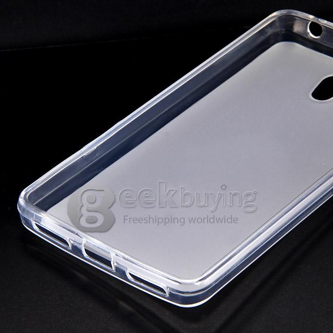High Quality Protective Silica Gel Case Soft Back Cover for Lenovo S860 - Transparent