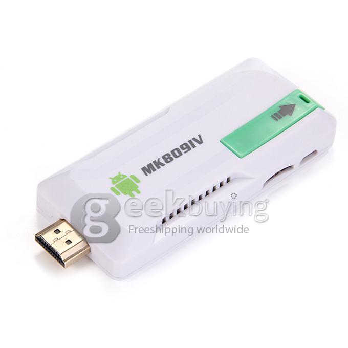 MK809IV RK3188 Quad-core 1.6GHz Android 4.2 Mini TV Box Dongle HDMI HDD Player 2G/8G WIFI Bluetooth 4.0 - White