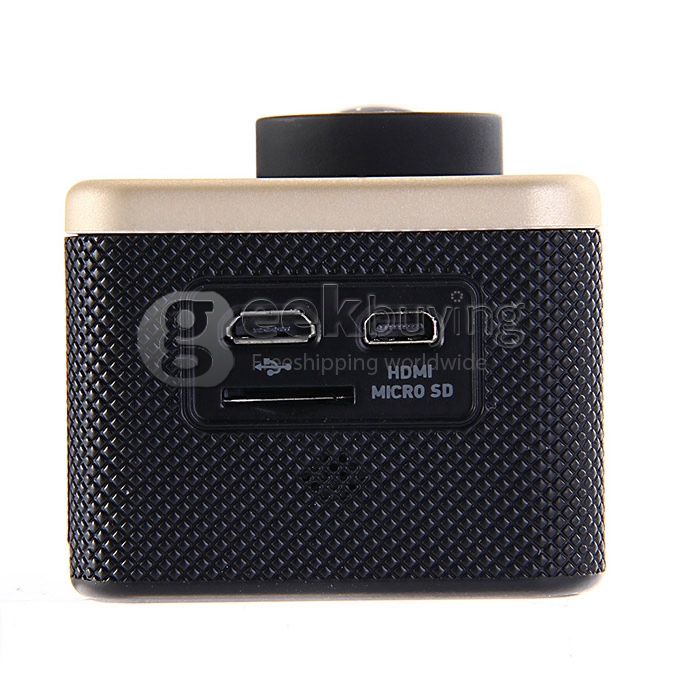 SJCAM M10 Mini Action Sports Camera Standard Version Novatek 12MP 1080P 170 Degrees Lens 1.5 Inch HD Camcorder Car DVR - Golden